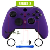 extremerate purple soft touch faceplate front housing shell case replacement kit for xbox one elite series 2 controller