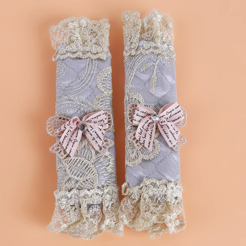 1 пара кружева цветок горошек дверь/крышка ручки холодильника Практичная ручка