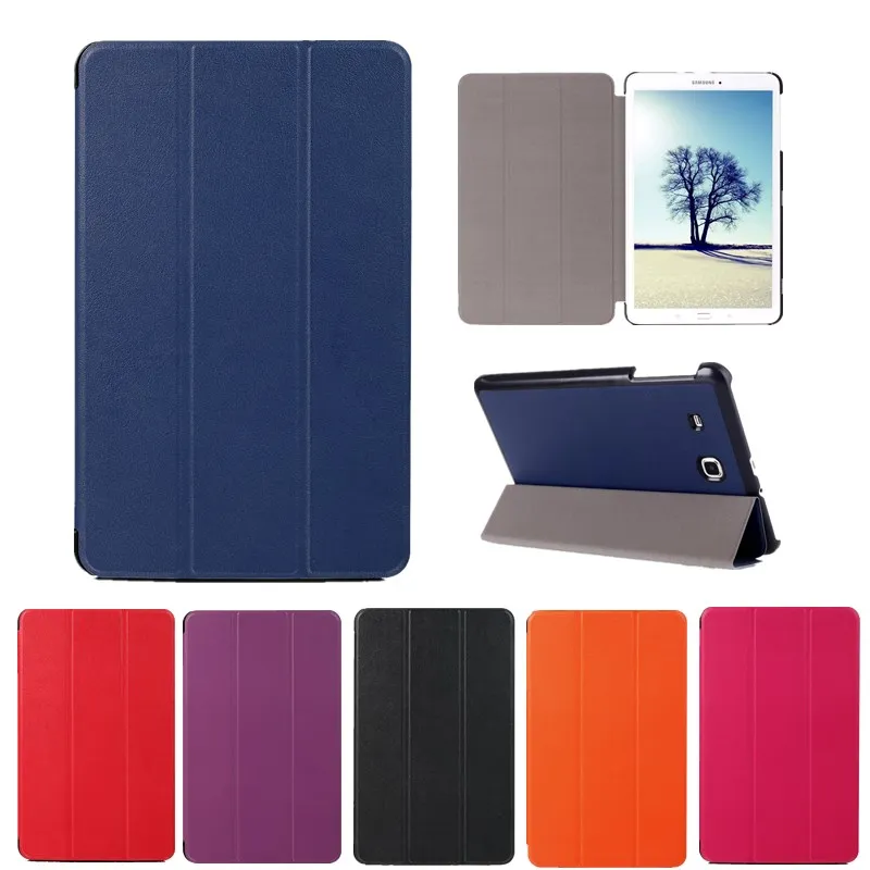 2017 Новый однотонный чехол из искусственной кожи для Samsung Galaxy Tab E 8 0 T377 T375 T377V тонкий