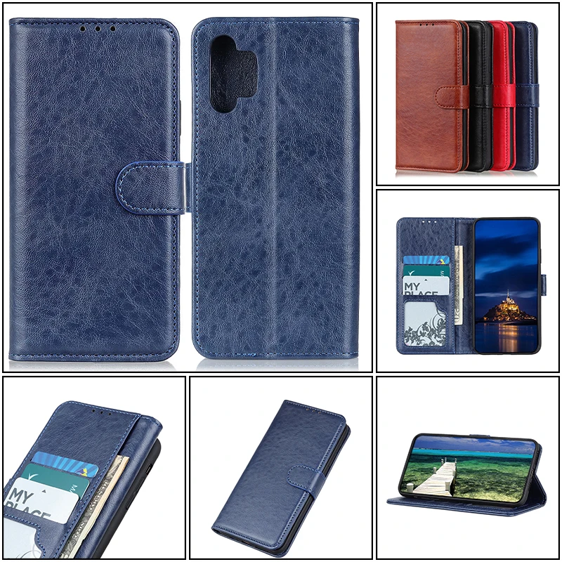 

Flip Leather Case For Samsung Galaxy A02 A03 A12 A20 A21 S A01 A11 A22 A31 A32 A41 A42 A51 A52 A70E A71 A72 A81 A82 A91 Cover