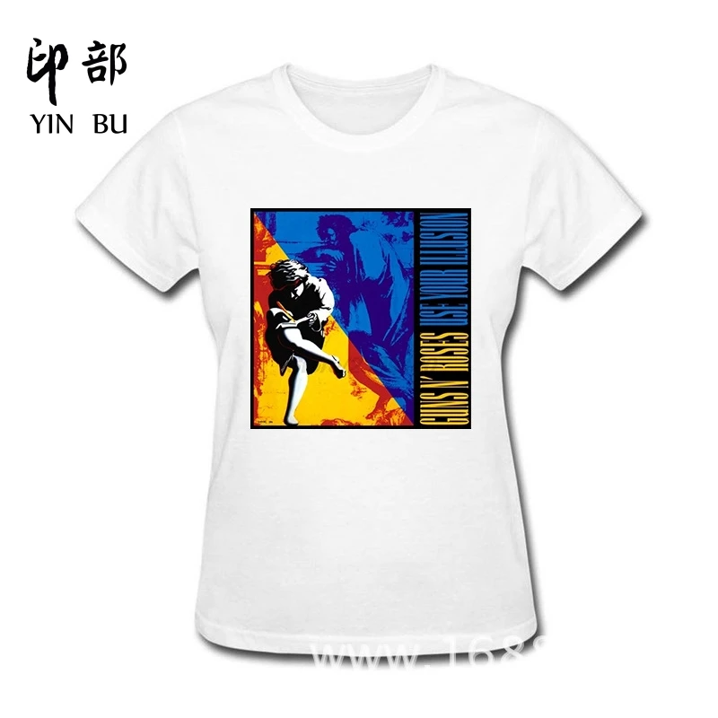Новый дизайн GUNS N ROSES модная летняя Стильная хлопковая забавная футболка для