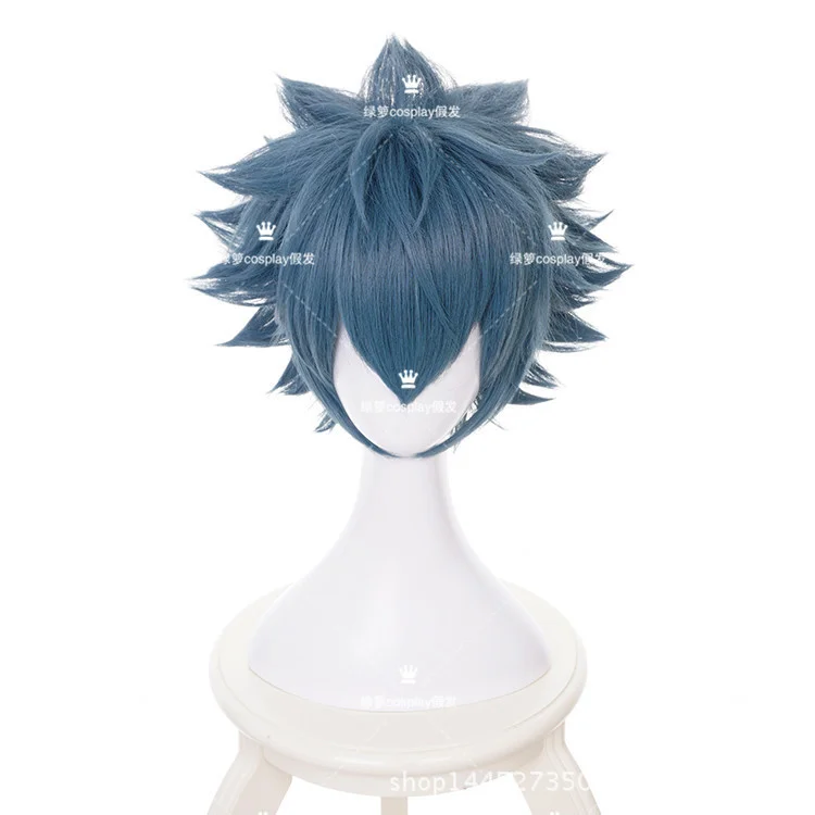 Женский парик для косплея короткие искусственные волосы в стиле аниме серого и
