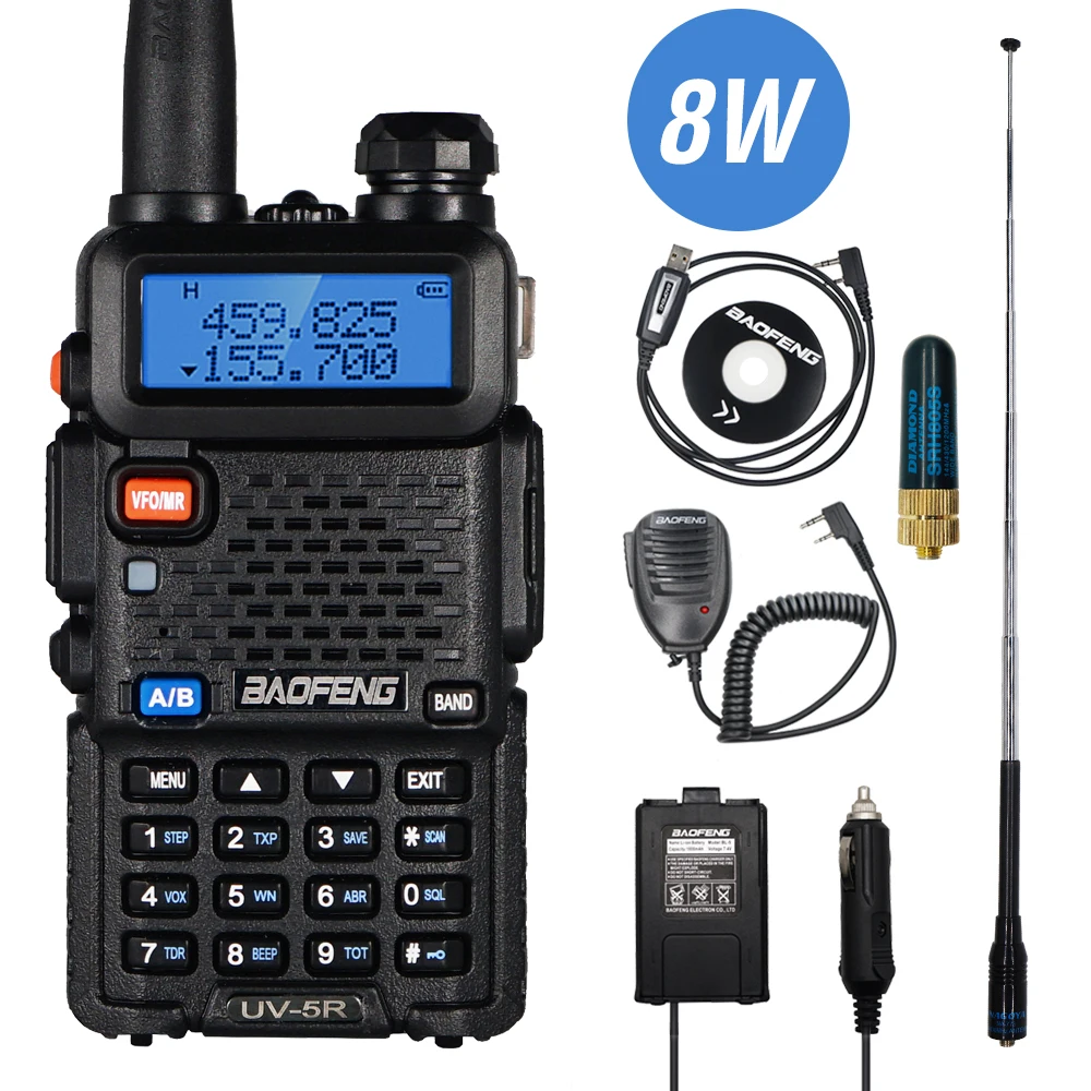 Рация Baofeng UV 5R 8 Вт 1800 мАч|Рации| |