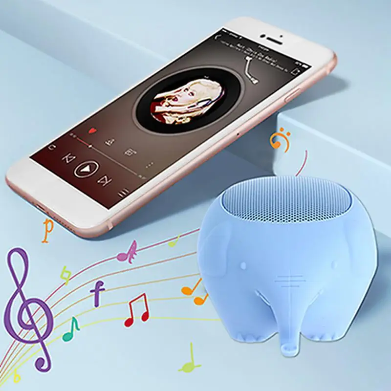 Портативный милый животный беспроводной динамик свинья слон мышь 3 Вт аудио
