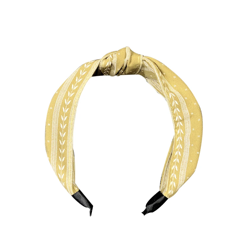 Новинка модная женская элегантная вязаная широкая повязка для волос Pj с принтом