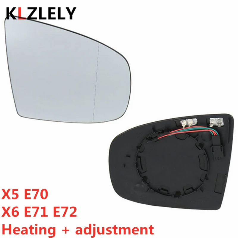 

O For BMW X5 E70 X6 E71 E72 Side Rearview Wing Side Mirror Glass Heated + Adjustment 51167174981 51167174982