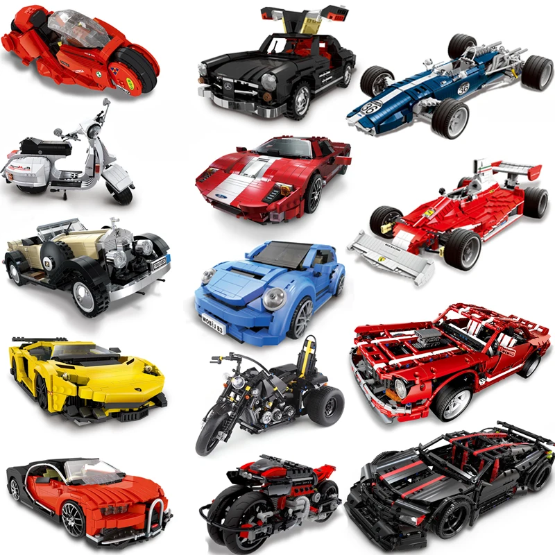 XINGBAO Technic блоки F1 гоночный автомобиль строительные блоки модель детские игрушки Совместимость с логотипом автомобиля блоки Assassin X19 кирпичи автомобиль