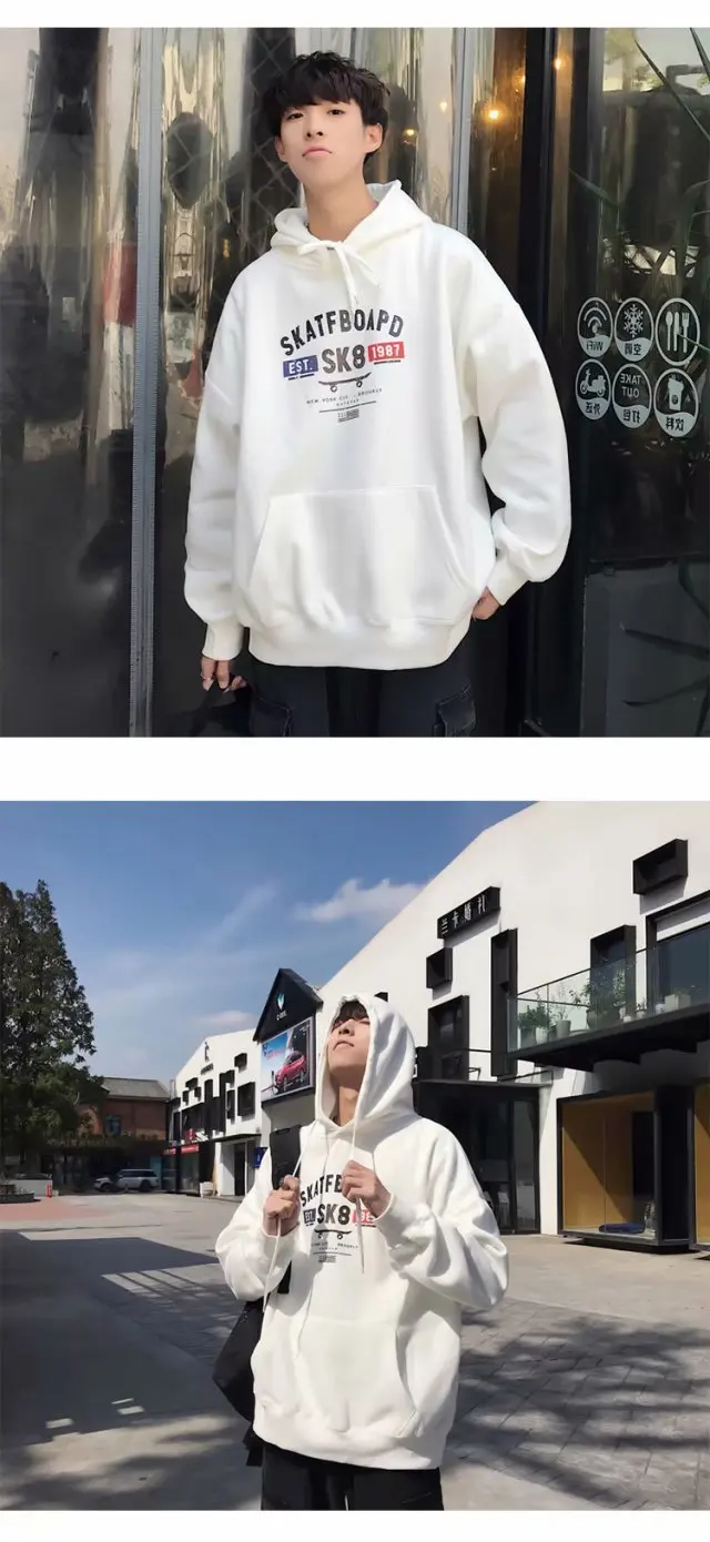 

2019 Autumn And WinterSweatshirts Men High Quality Brand Letter Printing Fashion Mens Hoodies Thickened Men's Hoodie