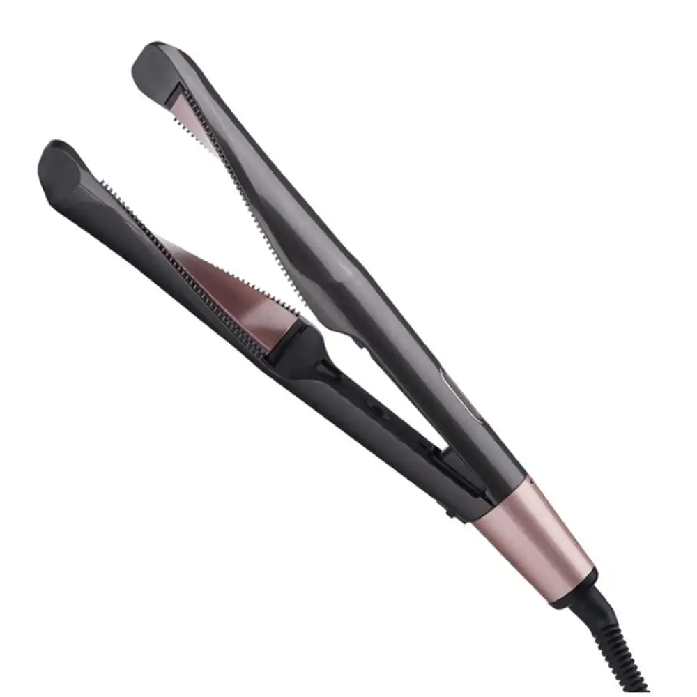 

Portable LCD Display Adjustable Temperature 100C-230C Hair Curler & Hair Straightener 2 in 1 Hair Flat Iron Hair Curling Iron