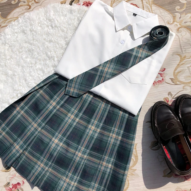 

New Mini Japanese Style Plaid Skirt Female JK Uniform Skirts Student High Waist Pleated Skirt Mujer