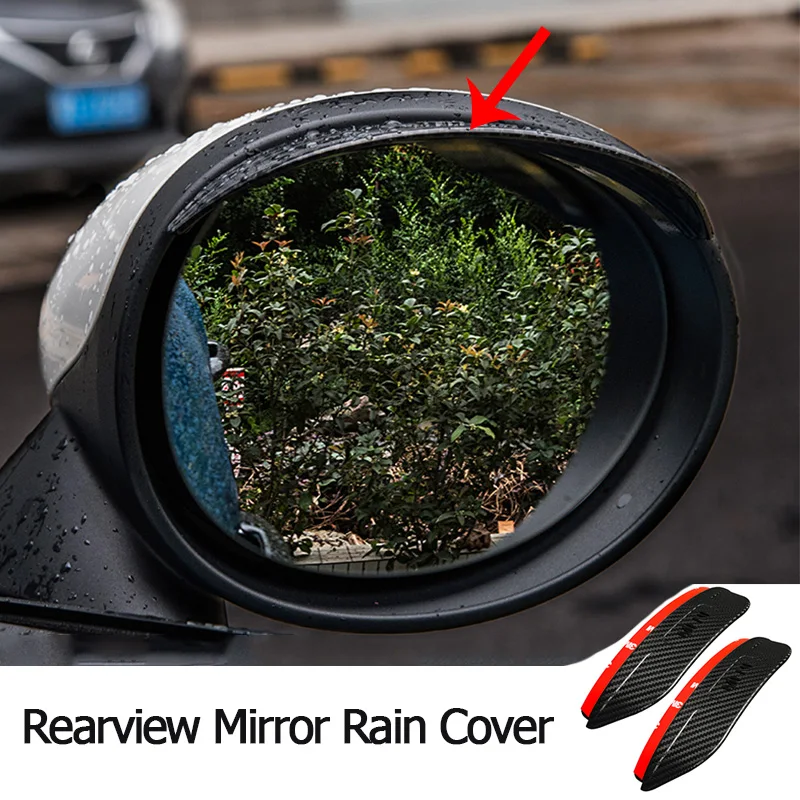 

2PCS Car Rearview Mirror Rain Cover Sticker For BMW MINI COOPER s JCW F54 F55 F56 F57 F60 R56 R60 High grade carbon fiber
