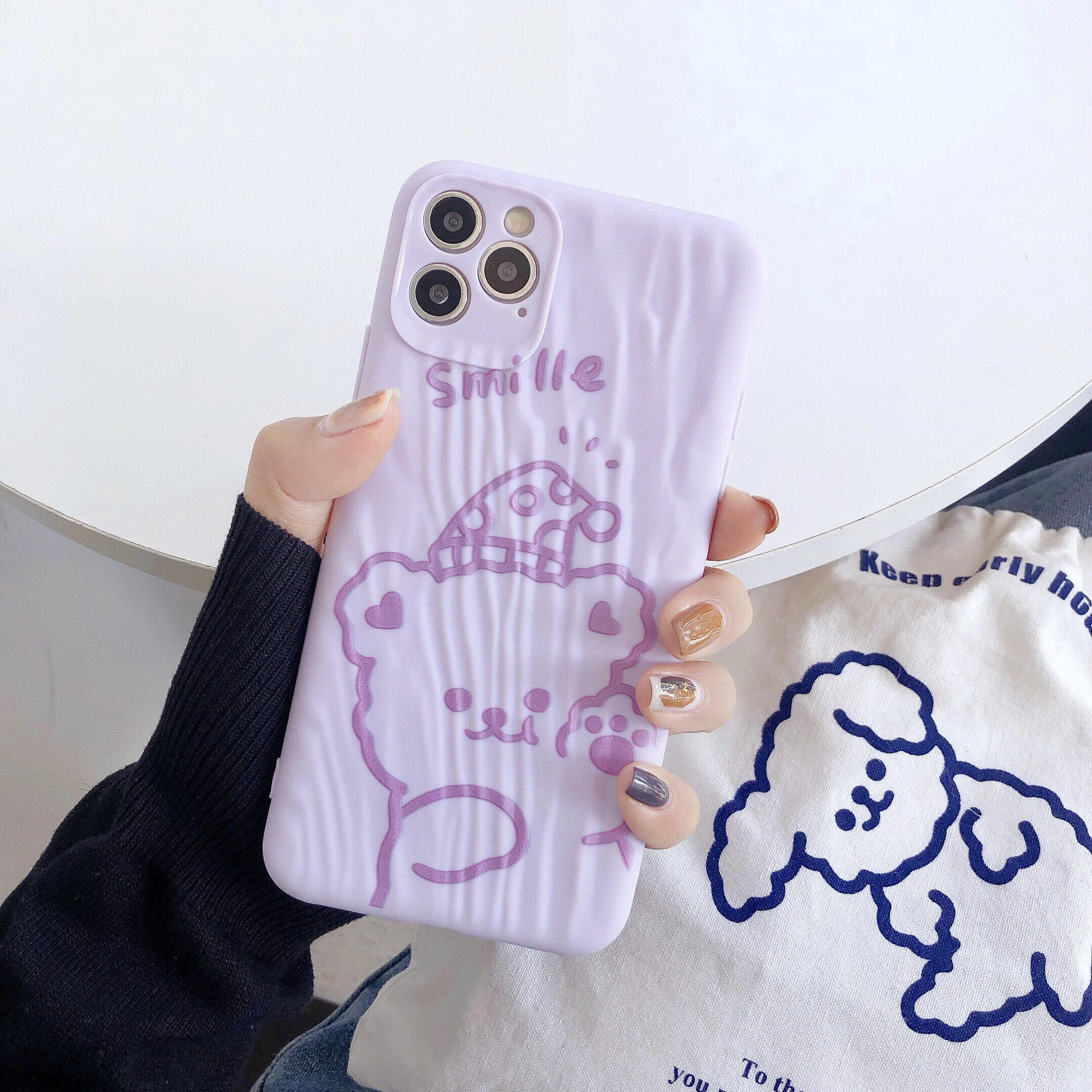 

Sweetheart Bunny, Smiling Bear for iphone11ProMax mobile phone case 7 / 8plus x xsmax xr protective cover