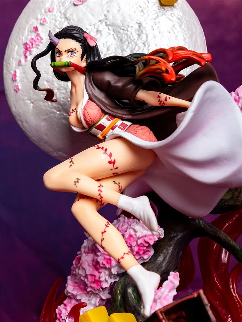 Anime Demon Slayer Kamado Nezuko Figure Model PVC Collectible Toy Computer Decoration