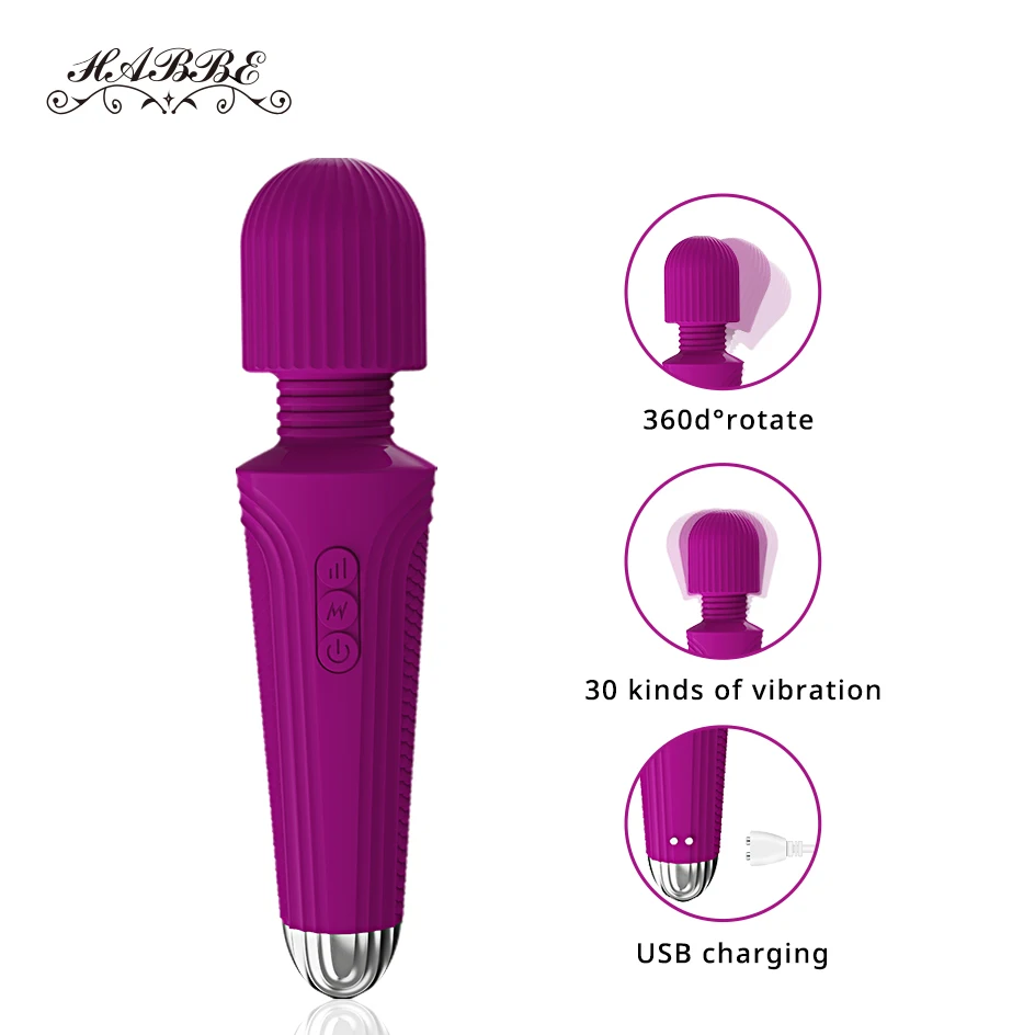 30 скоростями для получения удовольствия двойным путем Для женщин USB зарядка