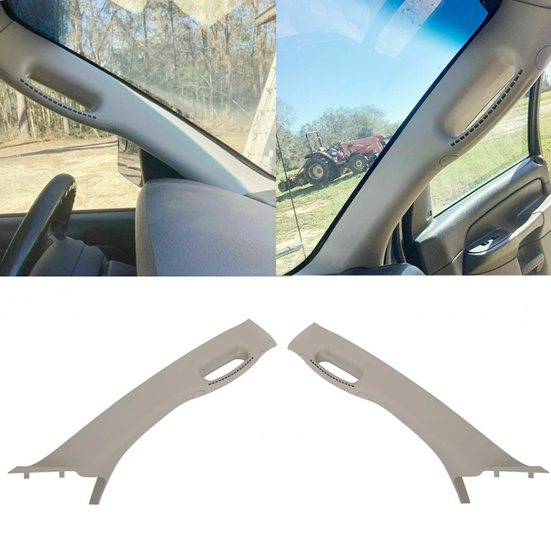 

Car Left and Right Grab Handle A Pillar Windshield Post Trim Molding for Dodge Ram 2002-2010 1TE75TL2AA 1TE74TL2AA