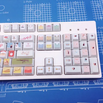 Все страны Рождество PBT сублимации Keycap оригинальная высота механическая