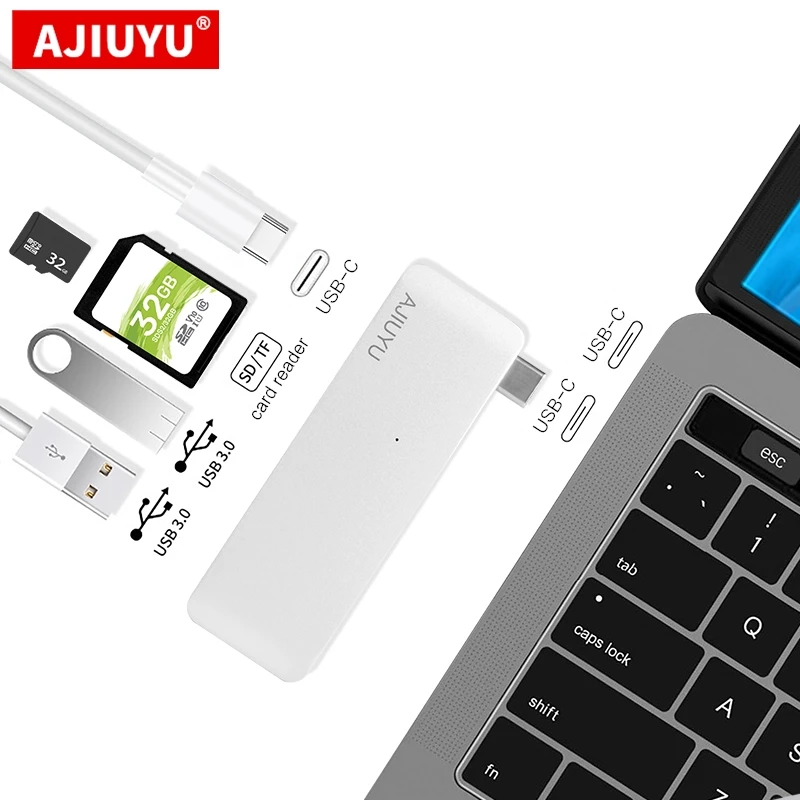 

USB-концентратор AJIUYU Type C на несколько портов USB 3,1 HDMI-адаптер для ThinkPad Lenovo YOGA S940 C940 S740 S730 C930 V14 Type-C порт