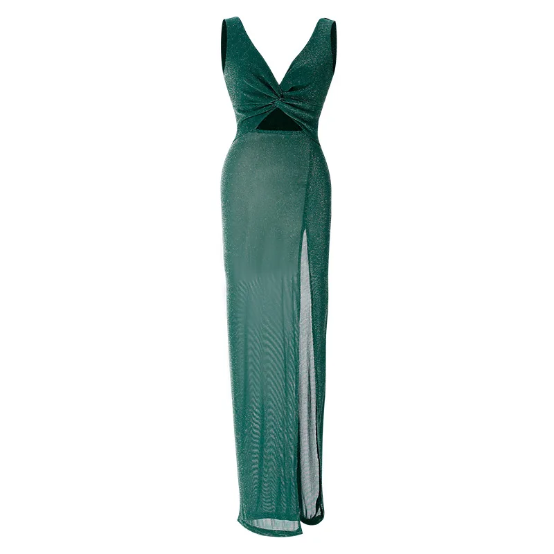 

V-neck split sexy dresses party night club dress bridesmaid summer dress evening dresses long luxury mermaid French red dress