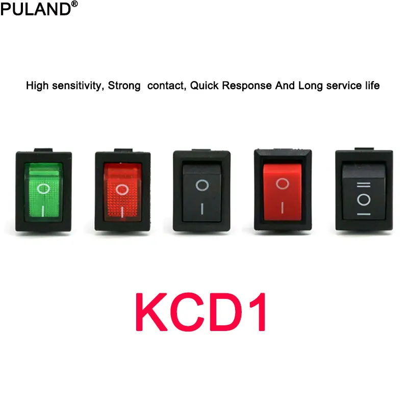 

1/5pcs KCD1 Series Boat Car Rocker Switch 2/3/4/6 Pin 2/3 Position Power Switches 6A/250V 10A/125V AC 15mm x 21mm