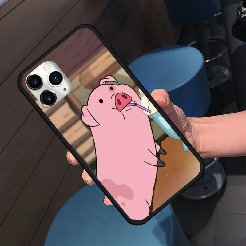 

Cute PINK Kawai Pig Phone Case For iphone 5S 6S 7 8 11 12 XR XS SE Plus Pro ProMax Cover Fundas Coque