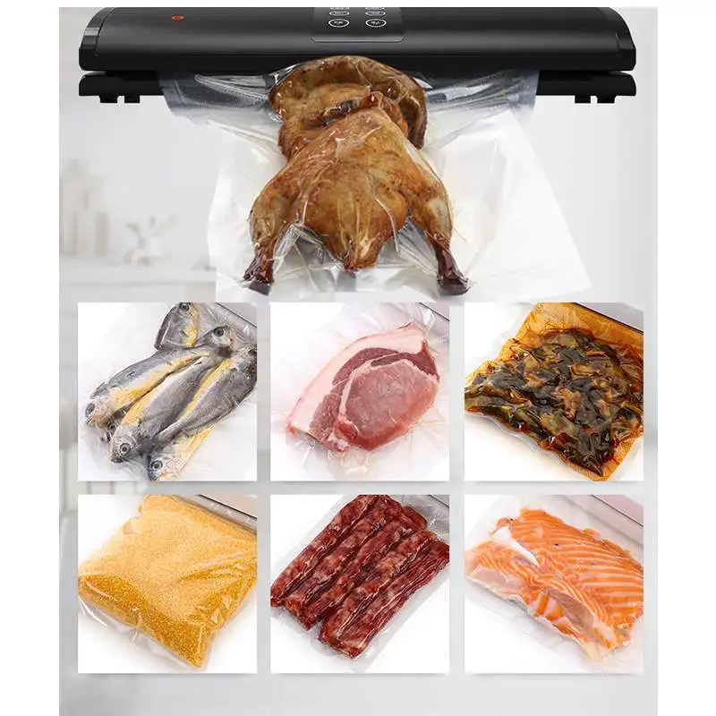 

2 in1 Vacuum Food Sealer 120W Machine Automatic Commercial Household Food Packaging Sealing Machine Automation Easy to Clean EU