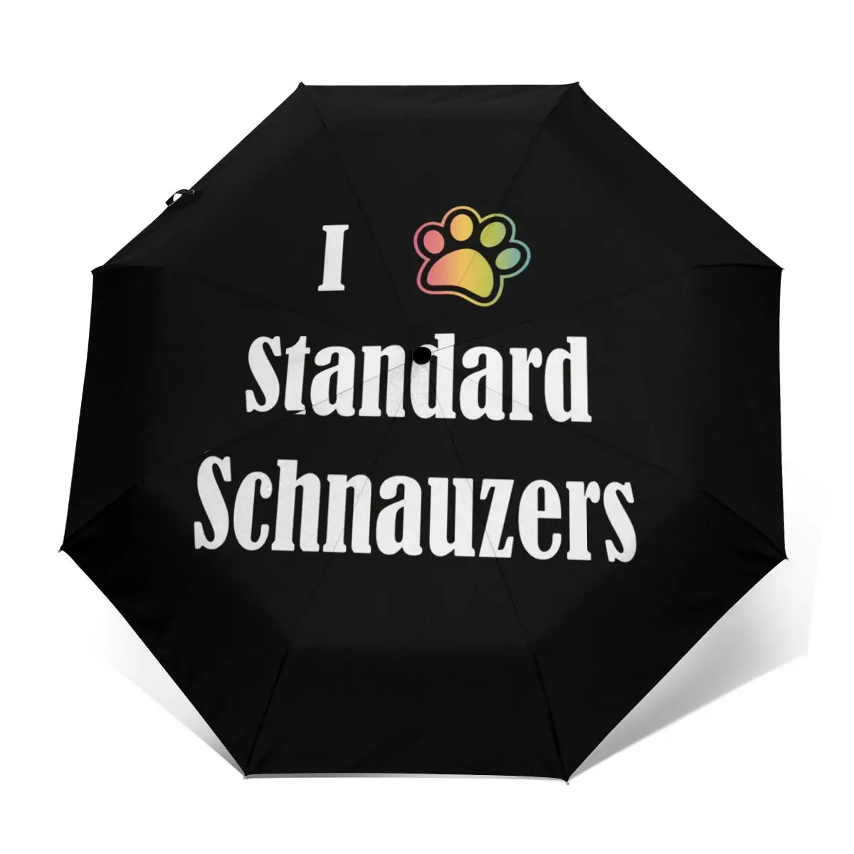 

Schnauzer Umbrella Automatic Windshield Umbrella Mini Print Camping Compact Umbrella