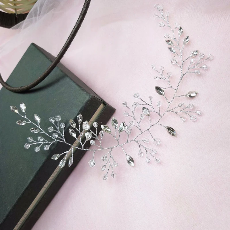 

New Arrival Women Crystal Wedding Bridal Hair Accessories Headband Hair Ornaments Decorative Hair Jewelry Headdress Fashion