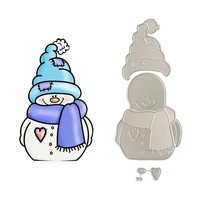 christmas lovely snowman metal cutting die scrapbook embossing album card cover material diy gift 2020 stampin up stamps