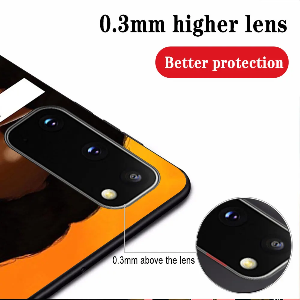 

Black girl Case For Samsung A51 A71 A50 A70 A20 A40 A20E S20 S10 S9 S8 S7 Edge Ultra Puls Note 10 9 8 Plus Black Cover Funda