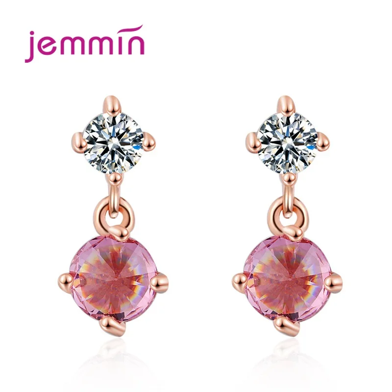 Женские серьги с цветком и разноцветными кристаллами модные роскошные из