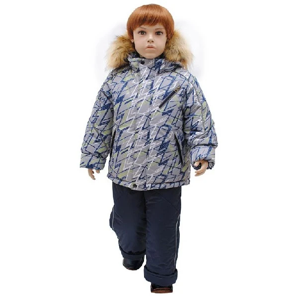 Комплект одежды Русланд принт Зигзаг Рт.110 Серый|Комплекты для девочек| |