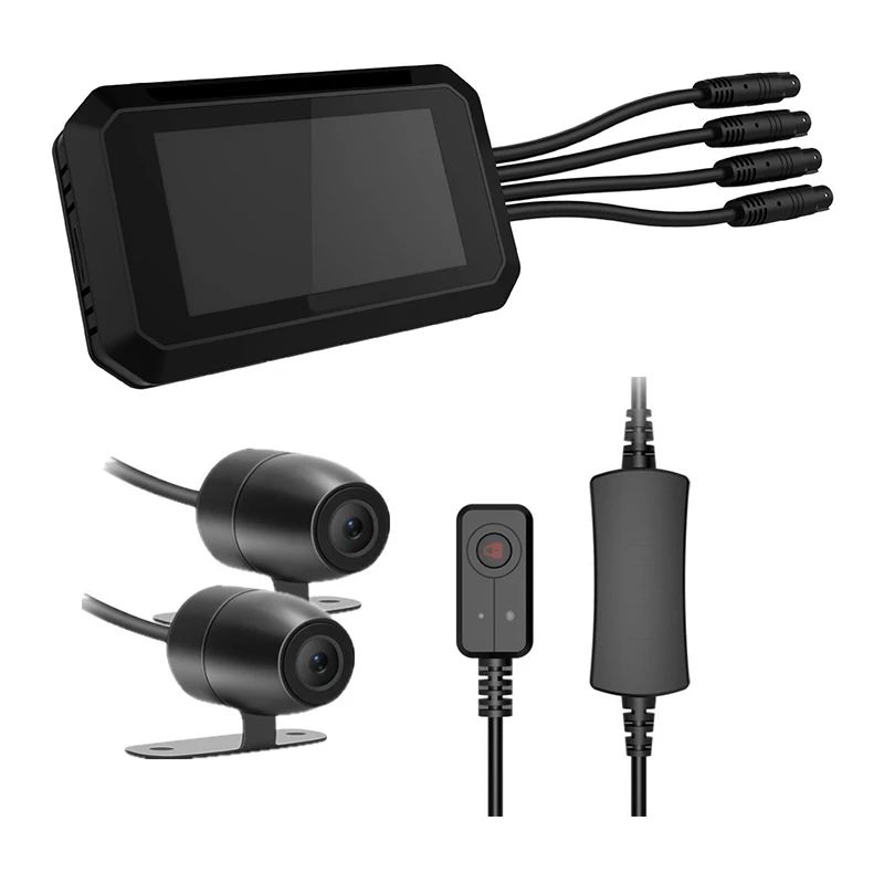 저렴한 1080P HD 3 인치 카메라 오토바이 DVR 대시 캠, 운전 레코더 G-센서 무선 와이파이 MS59