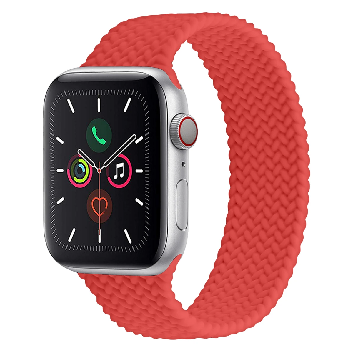 

Ремешок GOOSUU для apple watch series iwatch, тканевый плетеный браслет для соло, 44 мм 42 мм 38 мм, красный, 40 мм