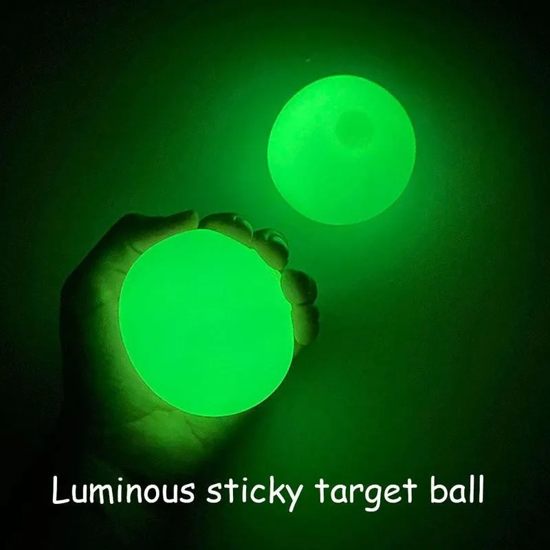 

1pcs Sticky Ball Ceiling Stress Relief Sticky Balls Throw At Ceiling Stick Wall Ball Sticky Target Ball Squash Ceiling Balls