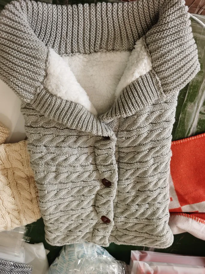 Спальный мешок для новорожденных от 0 до 9 месяцев хлопковое однотонное одеяло