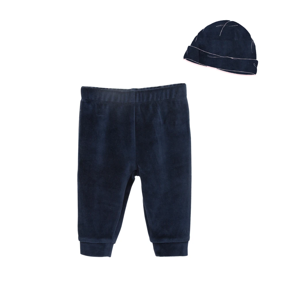 

Honeyzone Kids Clothes Baby Pants With Hat Suit Pure Color Pantalon Capris Tiny Cotton Children Boy Trousers Legging Calça Брюки