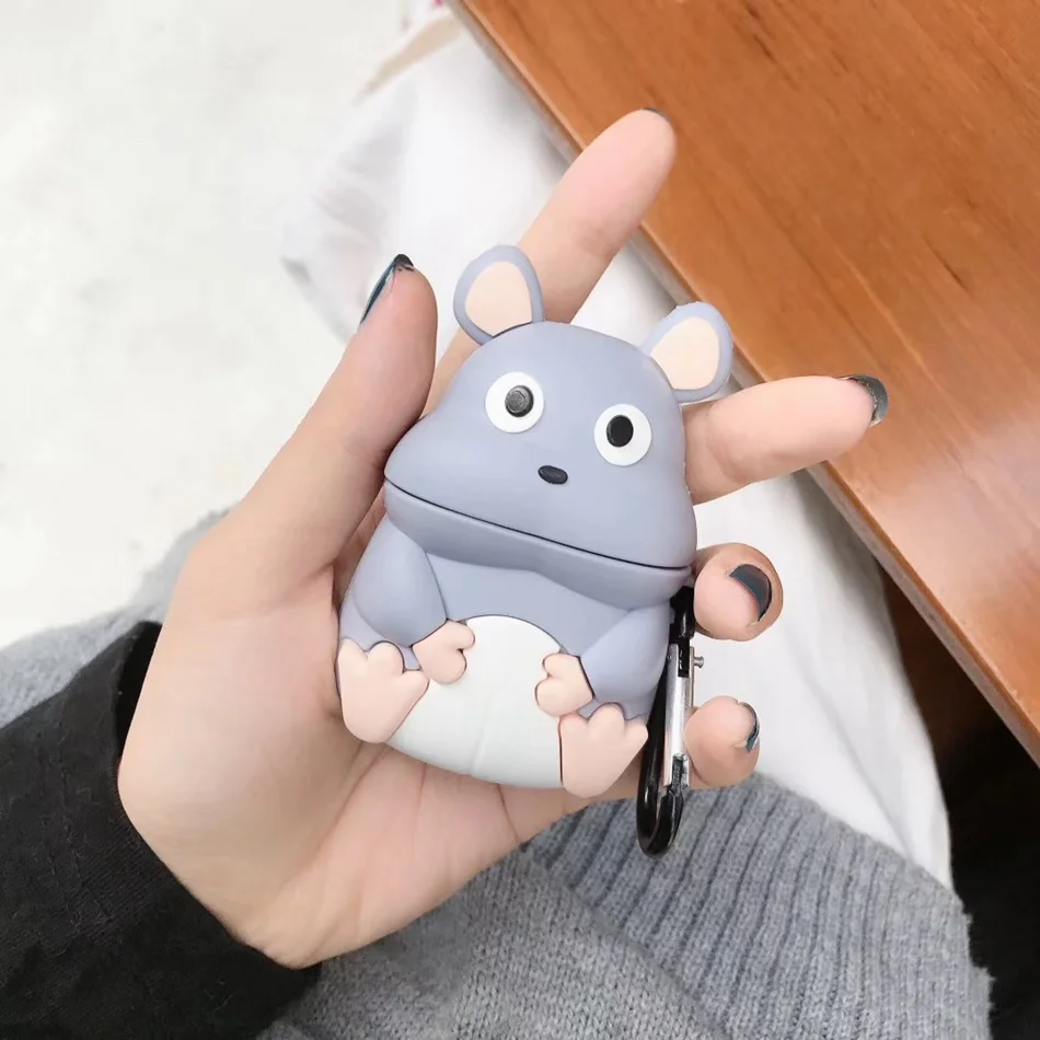 761 Для AirPods 2 Чехол, силиконовый, милый, 3D, вишневый, мороженое, чехол для наушников, для Airpods, крышка для наушников, кольцо для ключей, ремешок для Air pods - Цвет: 761