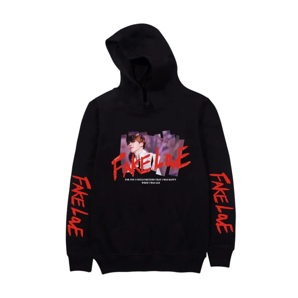 Cross Border for BTS Bulletproof Boys Related Products Hoodie New Style Album Fake LOVE Hoodie