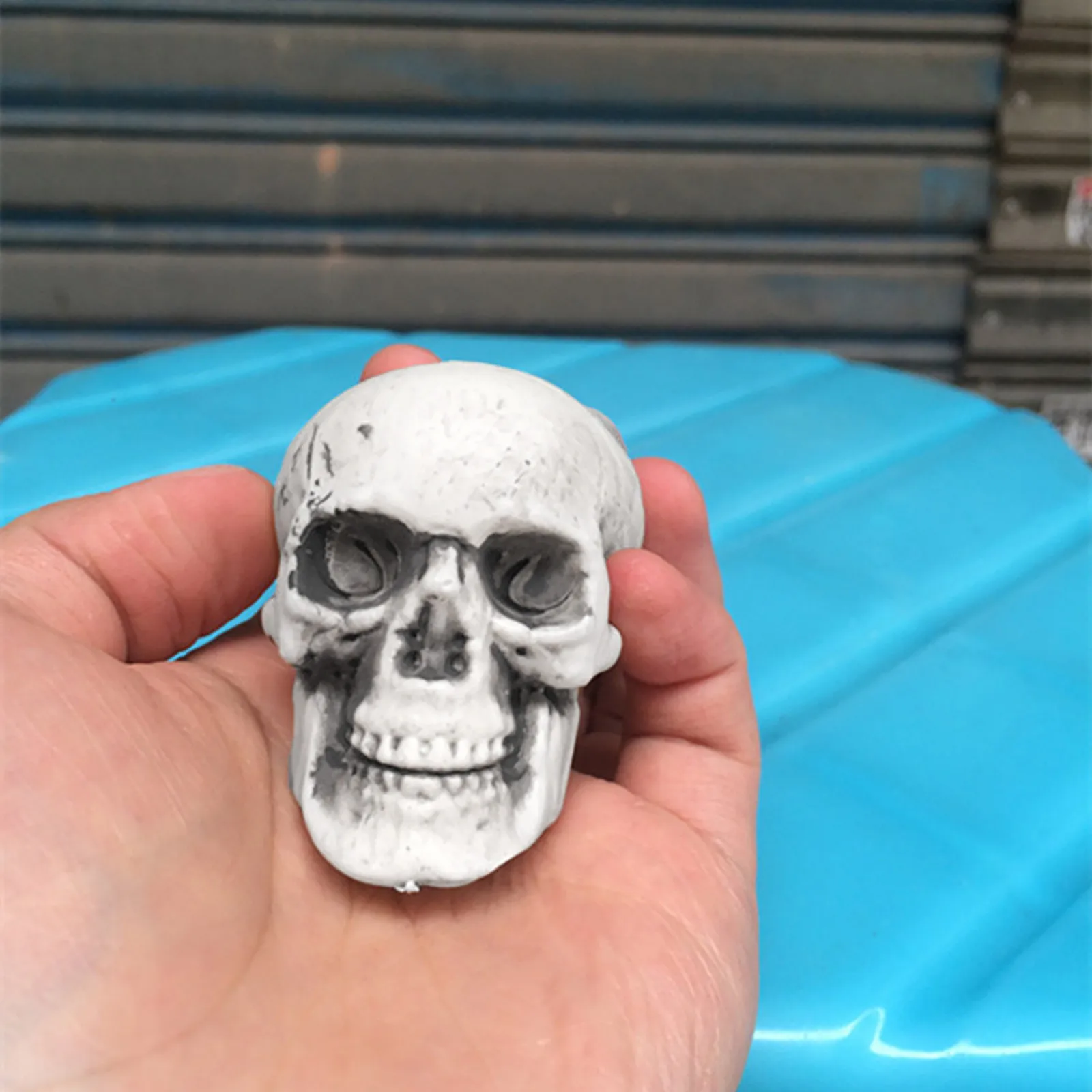 

Halloween Masks Skeletons Plastic Realistic Fake Simulation Human Skull Head For Costume Party Masks Accessories