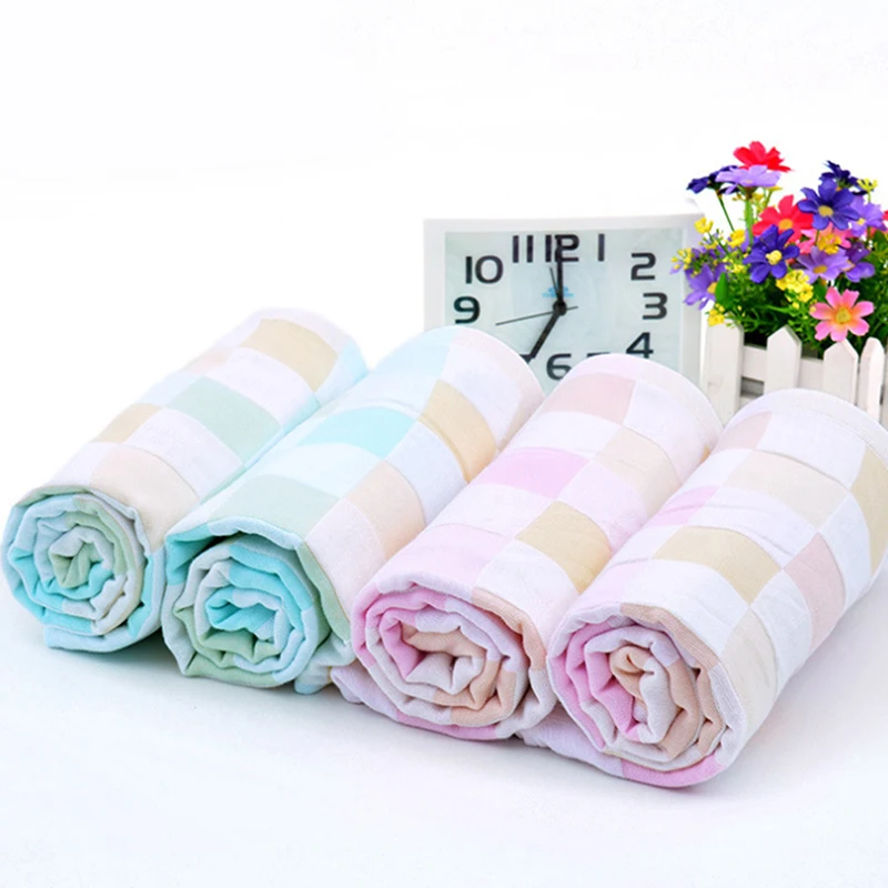 

Baby Bath Towel Muslin Gauze Towels Handkerchief For Newborn Bib Kids Feeding Burp Cloth Scarf Face Washcloth Wash Stuff