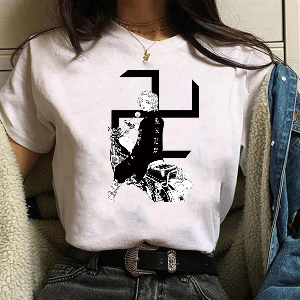 

Футболка Мужская/Женская Повседневная Свободная с круглым вырезом и принтом Токио