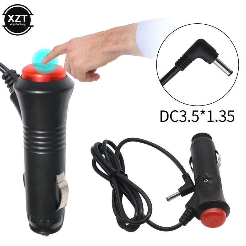 12v car adapter charger cigarette lighter power plug cord gps cable copper 0 2 square wswitch for car gps navigation dvr camera free global shipping
