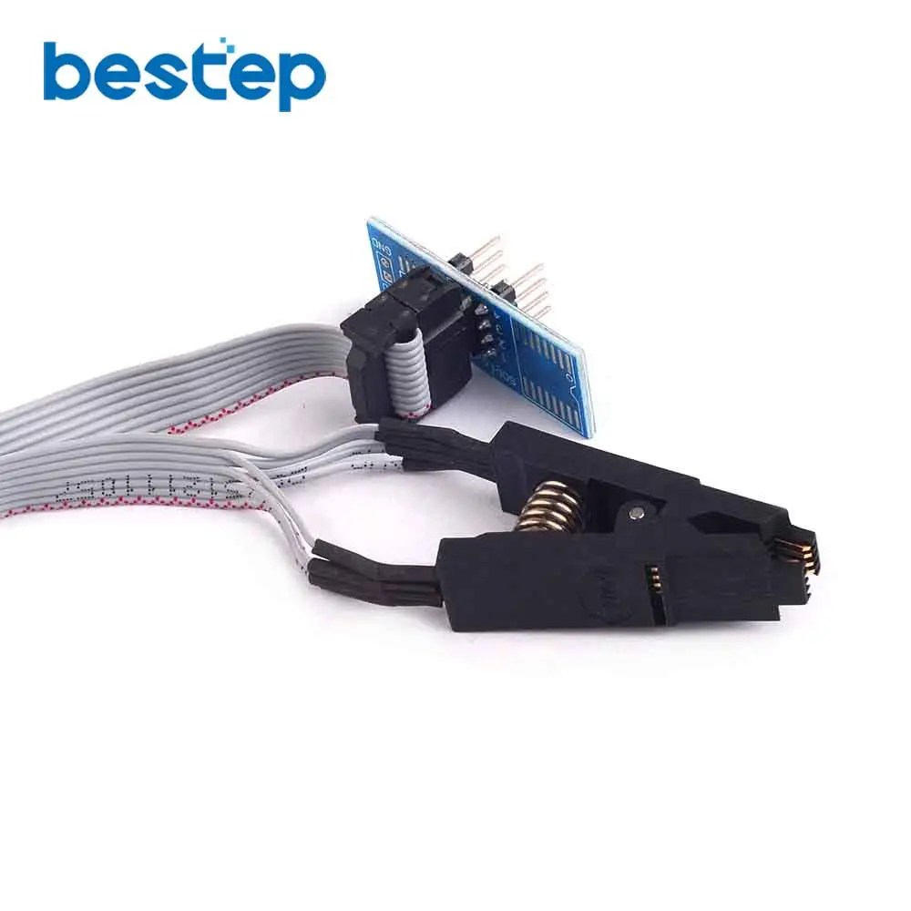 SOIC8 SOP8 SOP Формат Флэш-чип зажим для проверки ИС разъем Adpter BIOS 24 25 93 программатор