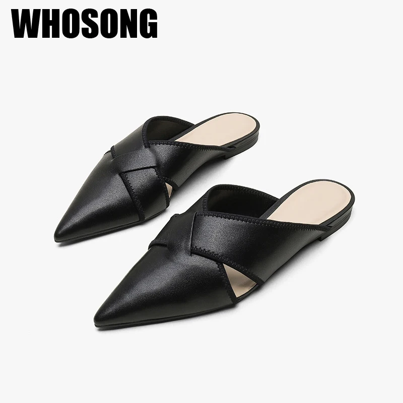 

Women Slippers Woman Slides Girls Sexy Shoes Ladies Outside Slides Female White Brand Slides Pointed Toe Mules Zapatos De Mujer