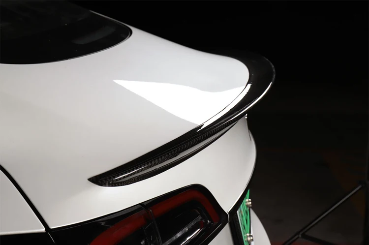LUCKEASY автомобильный спойлер из углеродного волокна для багажника Tesla модель 3- настоящий спойлер из углеродного волокна для багажника крыло