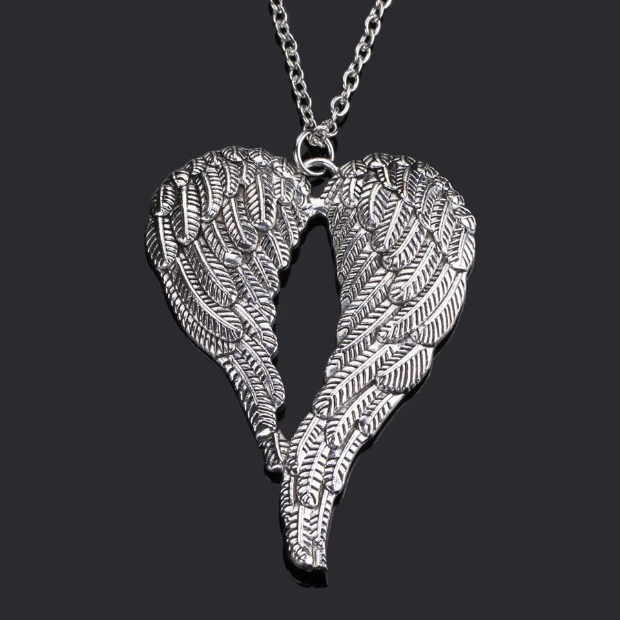 

Модные женские подвески, винтажное ожерелье с крыльями и ангелом, ювелирные изделия для женщин и мужчин, бижутерия на шею, оптовая продажа