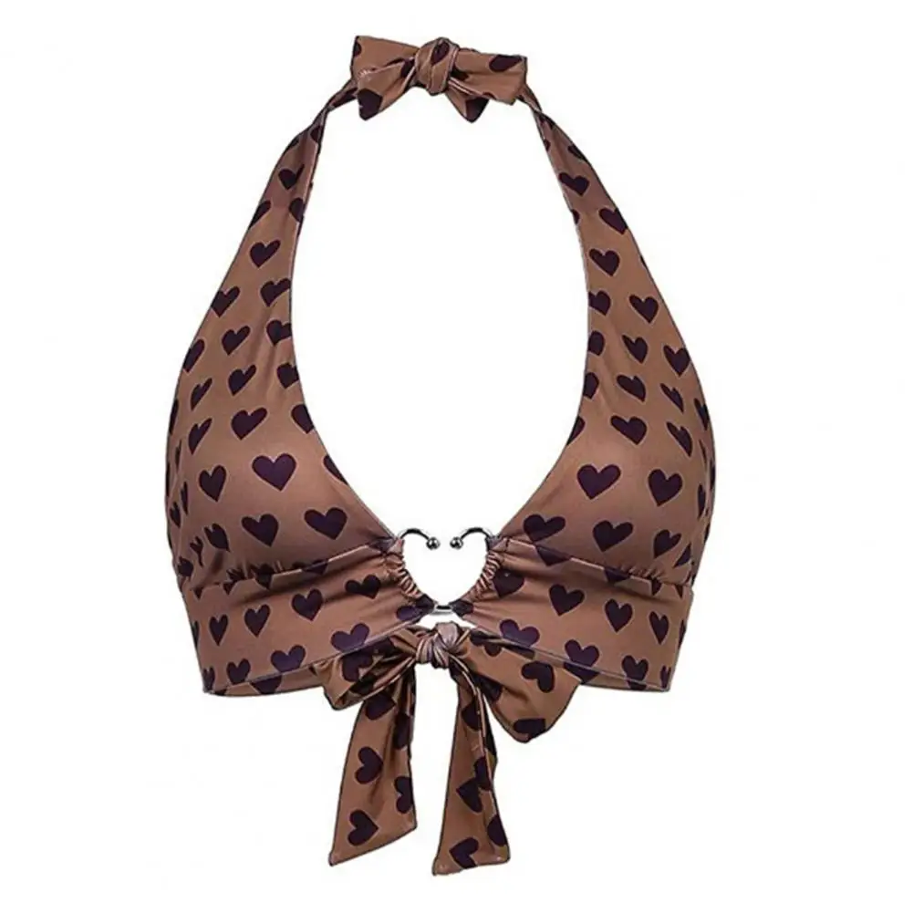 

40%HOTWomen Bralette V Neck Trendy Bralette Lace Up Backless Crop Top for Dating