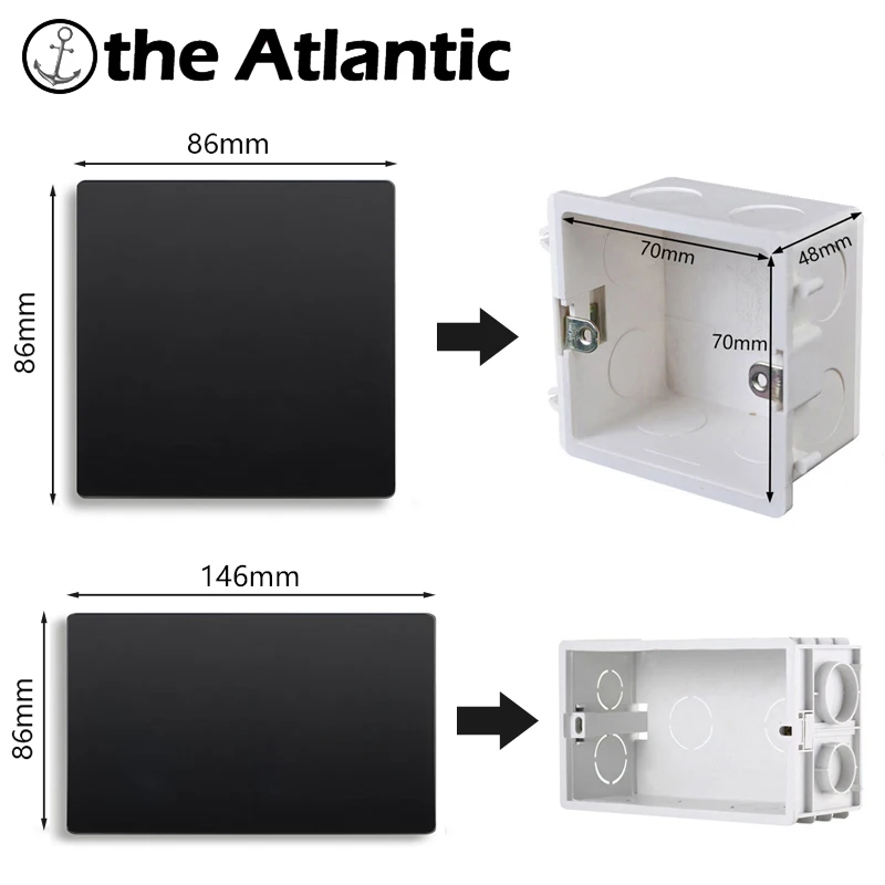 Atlectric штепсельная вилка стандарта Великобритании розетка двойной USB порт