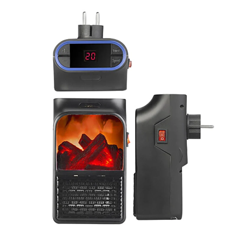 Портативный настенный Электрический камин многофункциональный обогреватель с