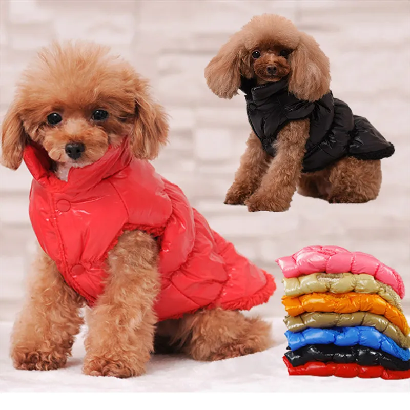 

Casual Winter Dog Clothes Chihuahua Puppy Pet Clothes For Small Dog Coat Cotton Warm Dog Vest Pets Down For French Bulldog